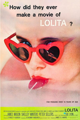 Lolita-1962 Black Ornate Wood Framed Art Print with Double Matting by Vintage Hollywood Archive