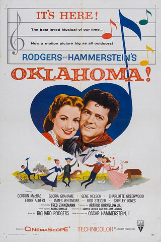 Oklahoma!-1956 Black Ornate Wood Framed Art Print with Double Matting by Vintage Hollywood Archive