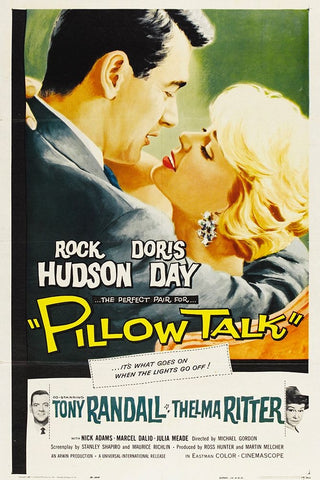 Pillow Talk-1959 Black Ornate Wood Framed Art Print with Double Matting by Vintage Hollywood Archive