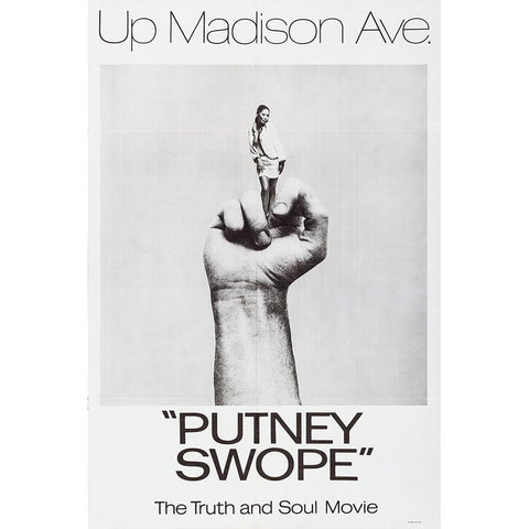 Putney Swope-1969 White Modern Wood Framed Art Print by Vintage Hollywood Archive