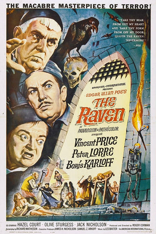 Raven White Modern Wood Framed Art Print with Double Matting by Vintage Hollywood Archive