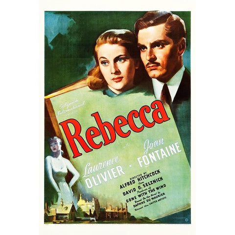 Rebecca-1939 Gold Ornate Wood Framed Art Print with Double Matting by Vintage Hollywood Archive