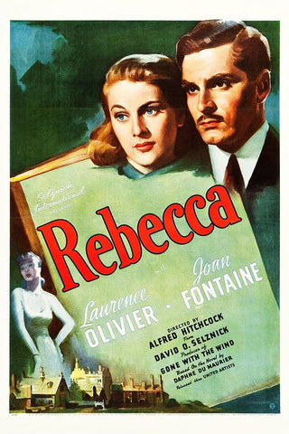 Rebecca-1939 Black Ornate Wood Framed Art Print with Double Matting by Vintage Hollywood Archive