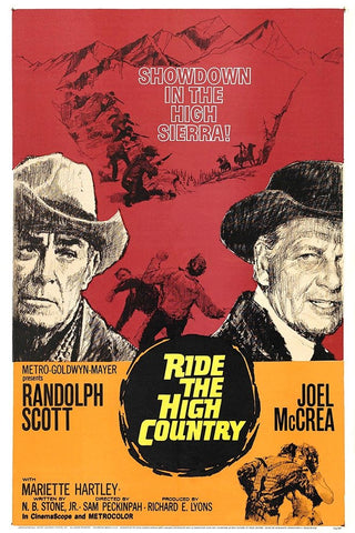 Ride the High  Country-1962 Black Ornate Wood Framed Art Print with Double Matting by Vintage Hollywood Archive