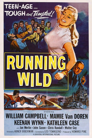 Running Wild-1955 Black Ornate Wood Framed Art Print with Double Matting by Vintage Hollywood Archive