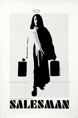 Salesman-1969 White Modern Wood Framed Art Print with Double Matting by Vintage Hollywood Archive