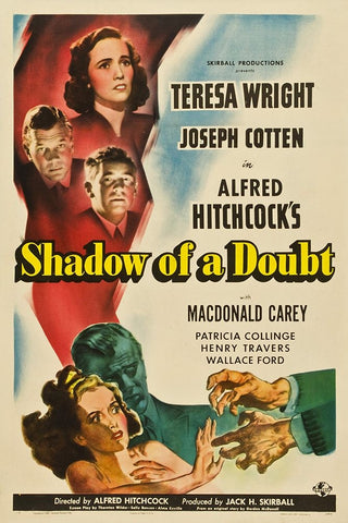 Shadow of a Doubt-1942 Black Ornate Wood Framed Art Print with Double Matting by Vintage Hollywood Archive