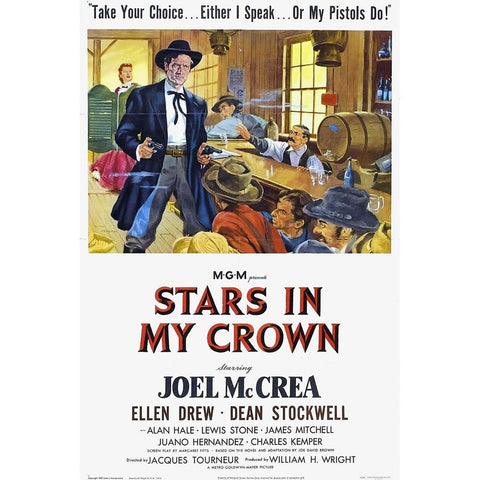 Stars in My Crown-1949 Black Modern Wood Framed Art Print with Double Matting by Vintage Hollywood Archive