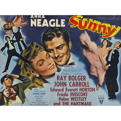 Sunny-1941 Black Modern Wood Framed Art Print with Double Matting by Vintage Hollywood Archive