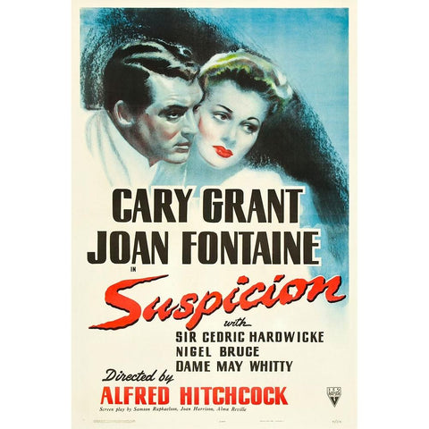 Suspicion-1941 White Modern Wood Framed Art Print by Vintage Hollywood Archive