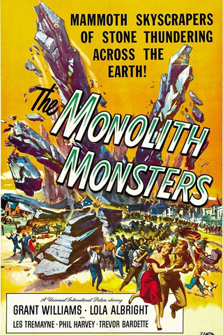 The Monolith Monsters-1957 Black Ornate Wood Framed Art Print with Double Matting by Vintage Hollywood Archive