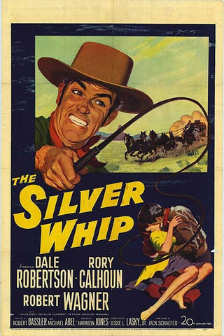 The Silver Whip-1953 White Modern Wood Framed Art Print with Double Matting by Vintage Hollywood Archive