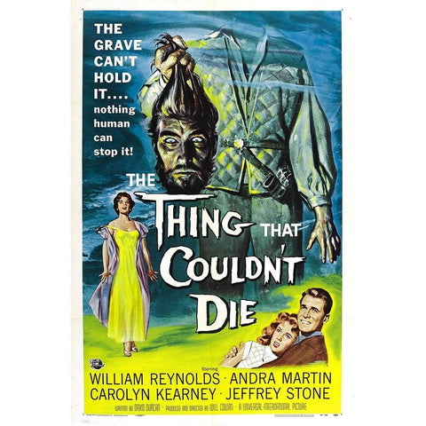 The Thing that Couldnt Die-1958 White Modern Wood Framed Art Print by Vintage Hollywood Archive