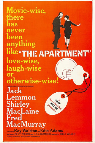 The Apartment-1960 White Modern Wood Framed Art Print with Double Matting by Vintage Hollywood Archive