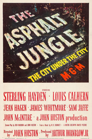 The Asphalt Jungle-1950 White Modern Wood Framed Art Print with Double Matting by Vintage Hollywood Archive