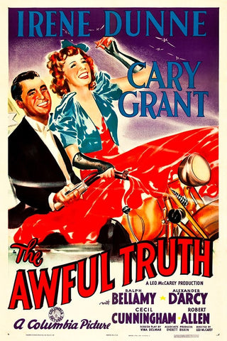 The Awful Truth-1937 White Modern Wood Framed Art Print with Double Matting by Vintage Hollywood Archive