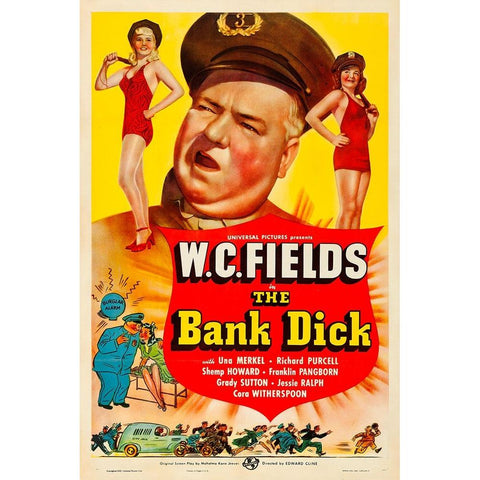 The Bank Dick-1940 Black Modern Wood Framed Art Print with Double Matting by Vintage Hollywood Archive