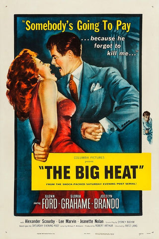 The Big Heat-1953 White Modern Wood Framed Art Print with Double Matting by Vintage Hollywood Archive