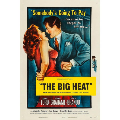 The Big Heat-1953 Gold Ornate Wood Framed Art Print with Double Matting by Vintage Hollywood Archive