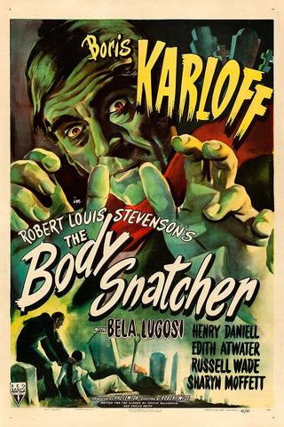 The Body Snatcher-1945 White Modern Wood Framed Art Print with Double Matting by Vintage Hollywood Archive