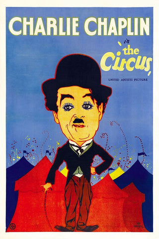 The Circus-1928 Black Ornate Wood Framed Art Print with Double Matting by Vintage Hollywood Archive