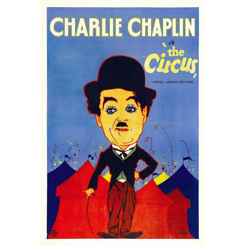 The Circus-1928 Black Modern Wood Framed Art Print by Vintage Hollywood Archive