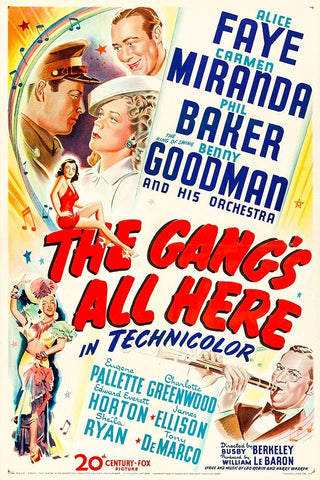 The Gangs All Here-1943 White Modern Wood Framed Art Print with Double Matting by Vintage Hollywood Archive