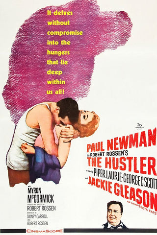 The Hustler-1961 Black Ornate Wood Framed Art Print with Double Matting by Vintage Hollywood Archive