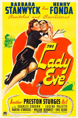 The Lady Eve-1941 White Modern Wood Framed Art Print with Double Matting by Vintage Hollywood Archive