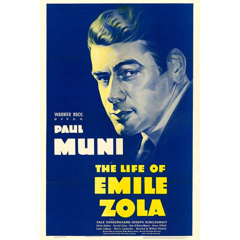 The Life of Emile Zola-1937 White Modern Wood Framed Art Print by Vintage Hollywood Archive