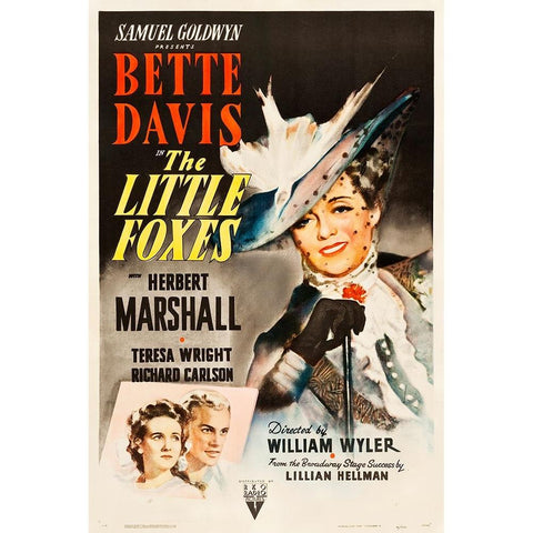 The Little Foxes-1941 Black Modern Wood Framed Art Print with Double Matting by Vintage Hollywood Archive