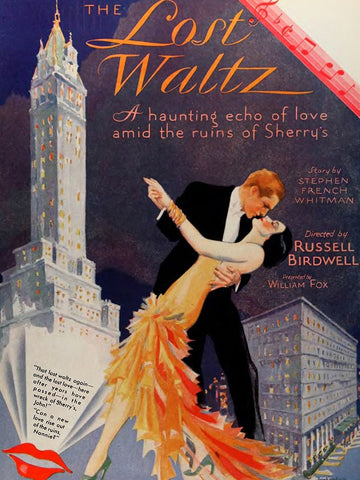 The Lost Waltz-1929 White Modern Wood Framed Art Print with Double Matting by Vintage Hollywood Archive