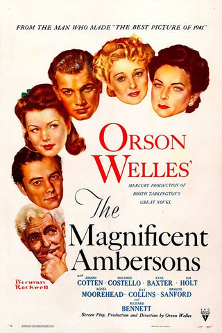 The Magnificent Ambersons-1942 White Modern Wood Framed Art Print with Double Matting by Vintage Hollywood Archive