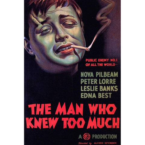 The Man who Knew too Much-1934 Gold Ornate Wood Framed Art Print with Double Matting by Vintage Hollywood Archive