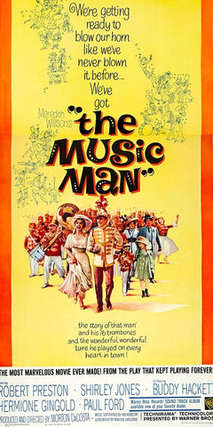 The Music Man-1962 Black Ornate Wood Framed Art Print with Double Matting by Vintage Hollywood Archive