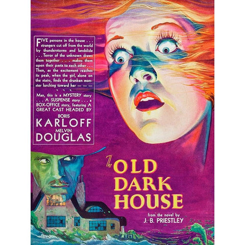 The Old Dark House-1932 White Modern Wood Framed Art Print by Vintage Hollywood Archive