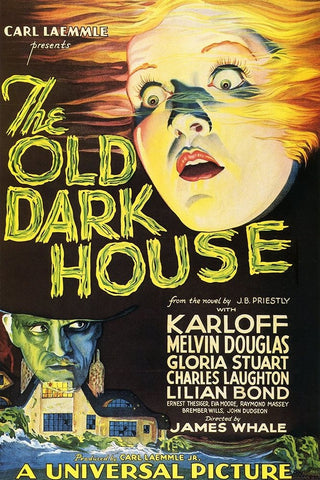 The Old Dark House-1932 White Modern Wood Framed Art Print with Double Matting by Vintage Hollywood Archive