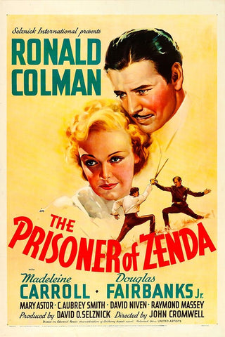 The Prisoner of Zenda-1937 White Modern Wood Framed Art Print with Double Matting by Vintage Hollywood Archive