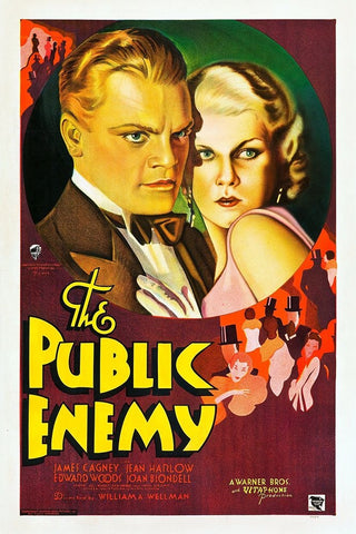 The Public Enemy-1931 Black Ornate Wood Framed Art Print with Double Matting by Vintage Hollywood Archive