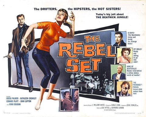 The Rebel Set-1959 Black Ornate Wood Framed Art Print with Double Matting by Vintage Hollywood Archive