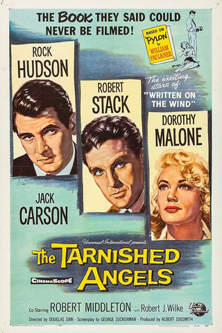 The Tarnished Angels-1958 White Modern Wood Framed Art Print with Double Matting by Vintage Hollywood Archive