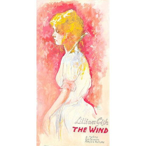 The Wind-1928 White Modern Wood Framed Art Print by Vintage Hollywood Archive