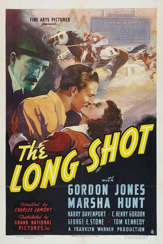 The Long Shot-1939 White Modern Wood Framed Art Print with Double Matting by Vintage Hollywood Archive