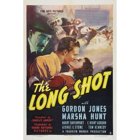 The Long Shot-1939 White Modern Wood Framed Art Print by Vintage Hollywood Archive