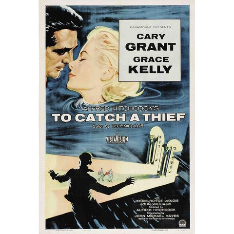 To Catch a Thief-1955 Gold Ornate Wood Framed Art Print with Double Matting by Vintage Hollywood Archive