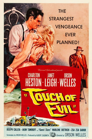 Touch of Evil-1958 Black Ornate Wood Framed Art Print with Double Matting by Vintage Hollywood Archive