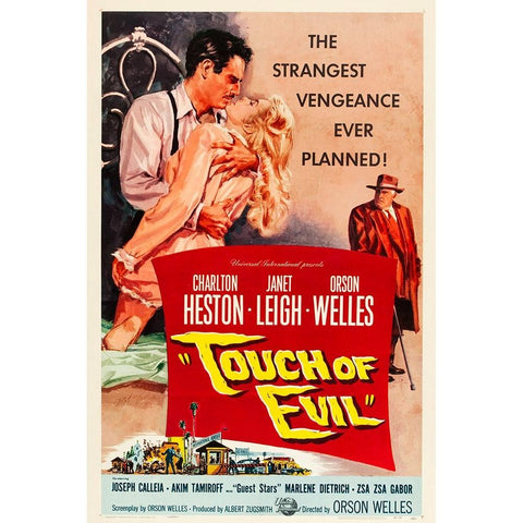 Touch of Evil-1958 White Modern Wood Framed Art Print by Vintage Hollywood Archive