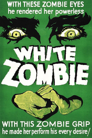 White Zombie-1932 White Modern Wood Framed Art Print with Double Matting by Vintage Hollywood Archive