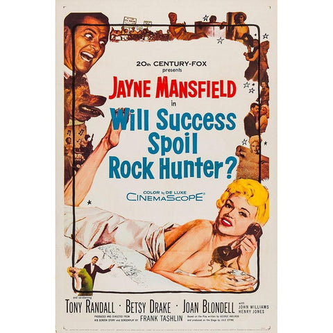 Will Success Spoil Rock Hunter-1957 Black Modern Wood Framed Art Print with Double Matting by Vintage Hollywood Archive