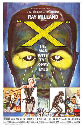 X The Man with the X-Ray eyes-1963 Black Ornate Wood Framed Art Print with Double Matting by Vintage Hollywood Archive